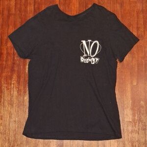 No Doubt Gwen Stefani 90s Flames Y2k Black Graphic Band T-Shirt